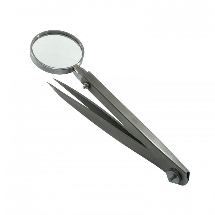 MAGNIFYING GLASS WITH TWEEZER
